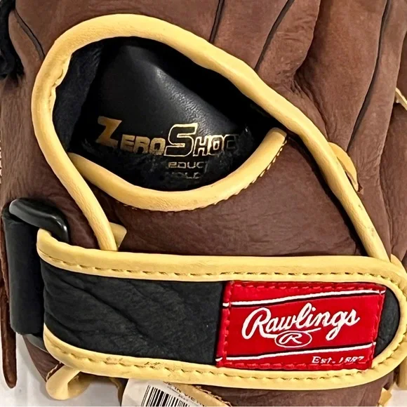 Rawlings Zero Shock 12.5" RBG36BC Leather Baseball Glove Left Hand Throw - Picture 6 of 9